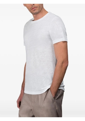 Moorer Mike-Li1 linen jersey T-shirt - White
