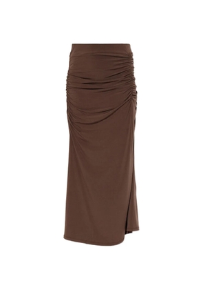 Gestuz Gzsaily ruched maxi skirt - Brown