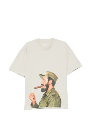 Melt graphic-print T-shirt - Neutrals