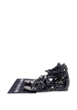 Miu Miu Pre-Owned patent leather gladiator sandals - Black