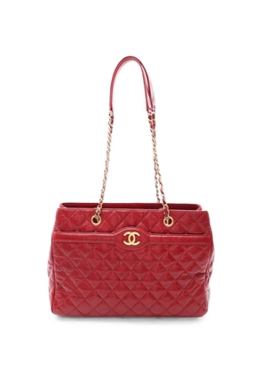 CHANEL Pre-Owned 2015-2016 Matelassé Caviar shoulder bag - Red