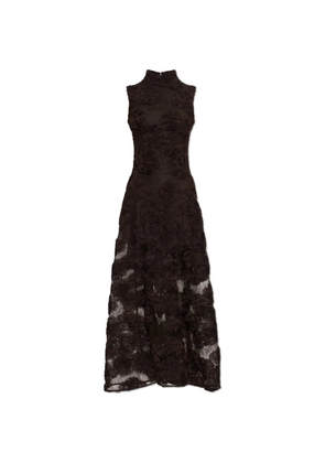 ROTATE BIRGER CHRISTENSEN floral-motif sleeveless maxi dress - Brown