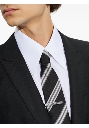 Paul Smith mother-of-pearl striped tie clip - Silver