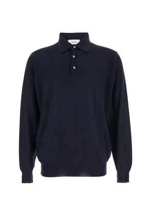 Lardini long-sleeve polo shirt - Blue