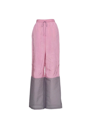 Muller Of Yoshiokubo two-tone drawstring palazzo pants - Pink