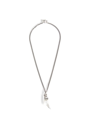 Ann Demeulemeester Mikke charm necklace - Silver