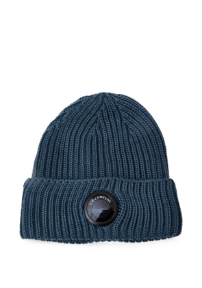 C.P. Company ribbed-knit beanie hat - Blue