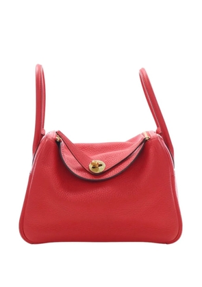 Hermès Pre-Owned 2019 Clemence Lindy 26 satchel - Red