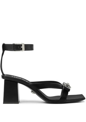 Versace Gianni Ribbon 70mm leather sandals - Black