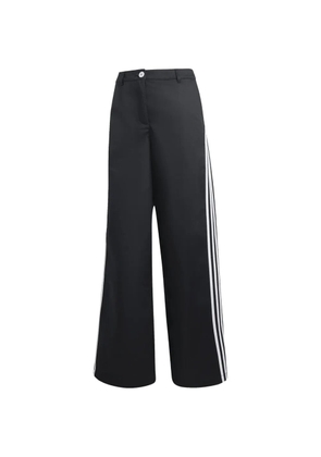 adidas side-stripe tailored trousers - Black