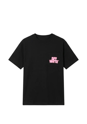 Off-White logo-print pocket T-shirt - Black