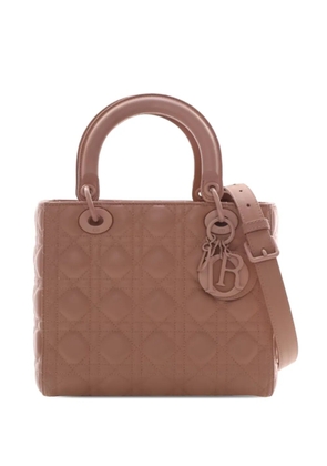 Christian Dior Pre-Owned 2019 Medium Ultra Matte Calfskin Cannage Lady Dior satchel - Brown