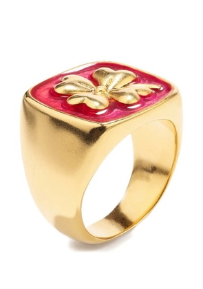Goossens Mini Trèfle signet ring - Gold