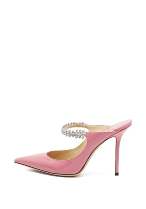 Jimmy Choo Pre-Owned Bing patent-leather heeled mules - Pink