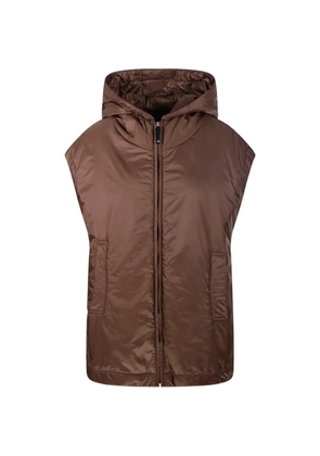 Max Mara hooded sleeveless jacket - Brown