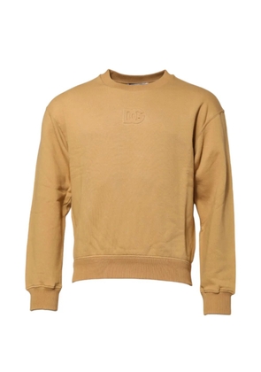 Dolce & Gabbana embossed-logo sweatshirt - Yellow
