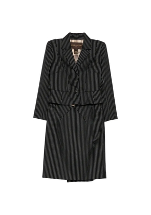 Louis Vuitton Pre-Owned striped skirt suit set - Black