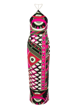 PUCCI Vivara-print maxi dress - Neutrals