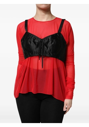 Dolce & Gabbana layered bustier-detail top