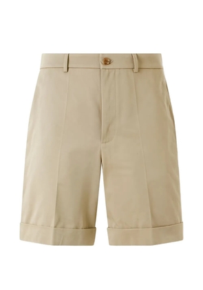 Valentino Garavani cotton turn-up shorts - Neutrals