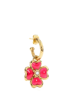 Goossens Talisman Trèfle mono hoop earring - Gold