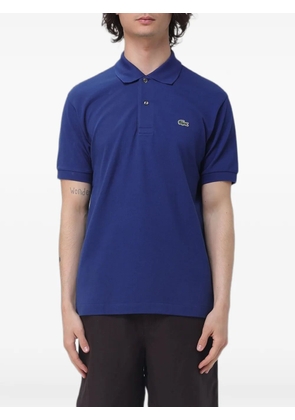 Lacoste logo-patch piqué polo shirt - Blue
