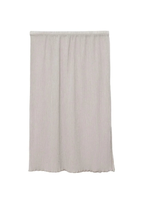 Baserange crinkled-finish straight skirt - Neutrals