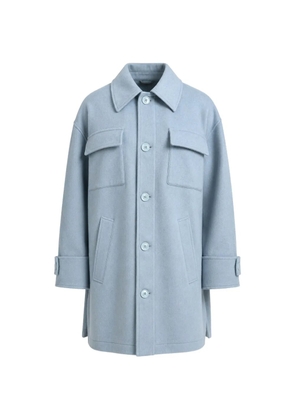 Dolce & Gabbana button trench coat jacket - Blue