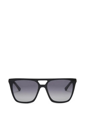 Kurt Geiger London London eagle-plaque geometric-frame sunglasses - Black