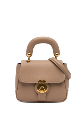 Burberry Pre-Owned 2018-2023 Mini Trench Calfskin DK88 Top Handle Bag satchel - Neutrals