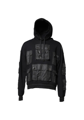 Dolce & Gabbana multi-pocket panelled hoodie - Black