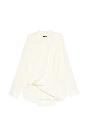 SONGZIO draped layered shirt - Neutrals