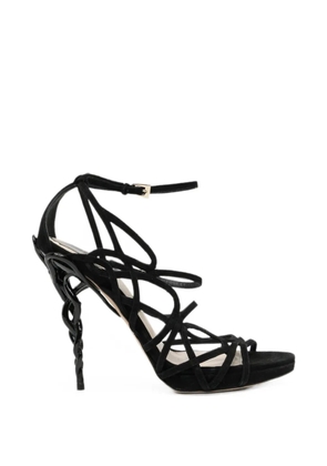 Christian Dior Pre-Owned 120mm strappy cage sandals - Black