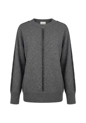 P.A.R.O.S.H. braided-detail knit sweater - Grey