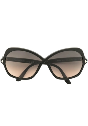 TOM FORD Eyewear Rosemin Butterfly oversize-frame sunglasses - Black