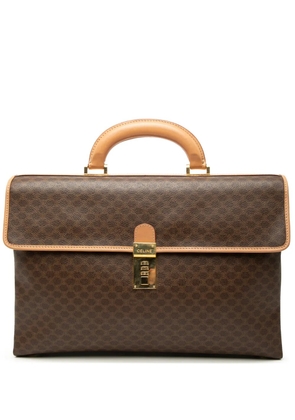 Celine Pre-Owned 2014 Macadam Coated Canvas business bag - Brown