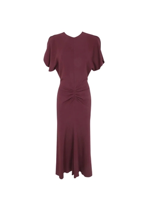 Victoria Beckham Bela gathered-waist flared midi dress