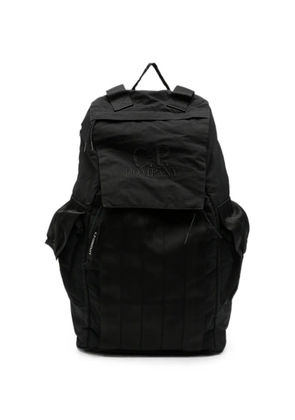 C.P. Company logo-embroidered multi-pocket backpack - Black
