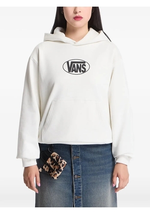 Vans logo-print pouch-pocket hoodie - White