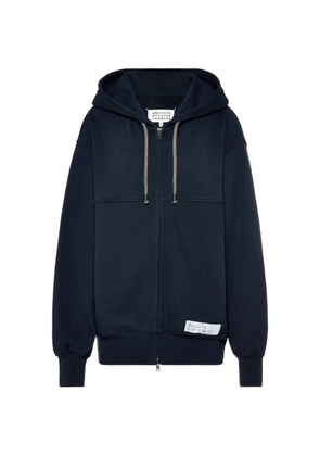 Maison Margiela graphic-print zip-up hoodie - Blue