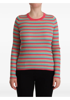 Dolce & Gabbana ribbed-knit striped sweater - Pink