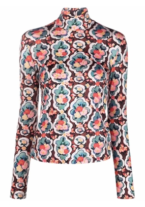 La DoubleJ Matisse roll neck top - Brown