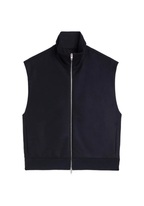 Jil Sander wool melton padded gilet - Blue
