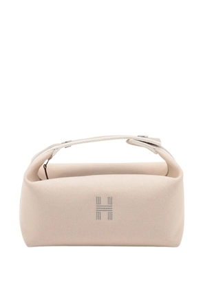 Hermès Pre-Owned 2020-2026 Small Toile Bride A Brac Case vanity bag - Neutrals