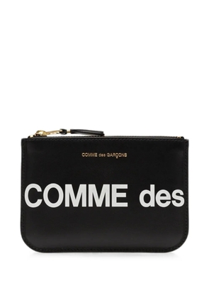 Comme Des Garçons Wallet Huge Logo leather wallet - Black