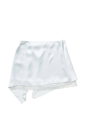 Acne Studios ruffled satin skirt - Blue