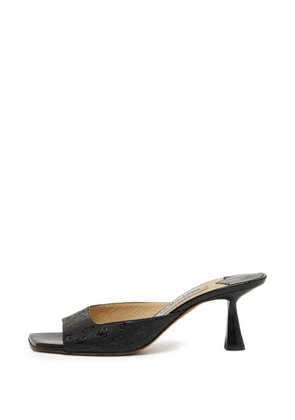 Jimmy Choo Pre-Owned Zania logo-embossed sandals - Black