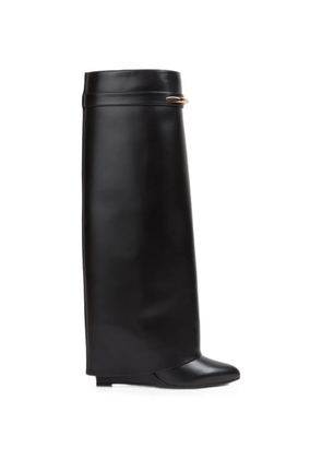 Givenchy Shark Lock calf leather boots - Black