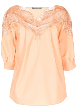 Alberta Ferretti Blouse Button Down Shirt - Orange