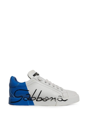 Dolce & Gabbana Portofino logo-print sneakers - White